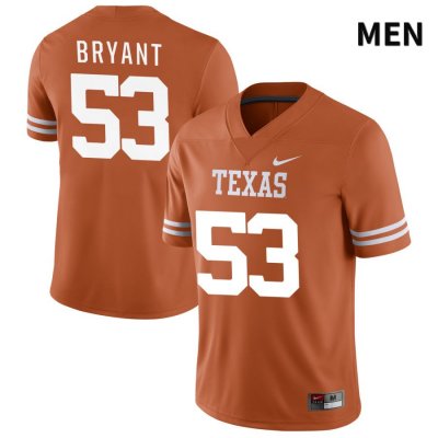Texas Longhorns Men's #53 Aaron Bryant Authentic Orange NIL 2022 College Football Jersey LUS05P7M